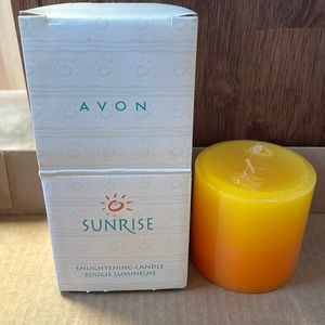 Vintage Avon candle 3 1/2” Sunrise.
